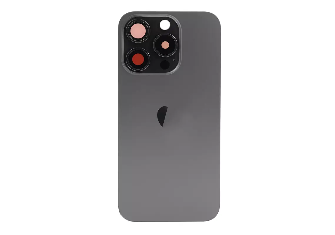 For iPhone 15 Pro Max Back Glass Panel With Magsafe Magnet - Black Titanium