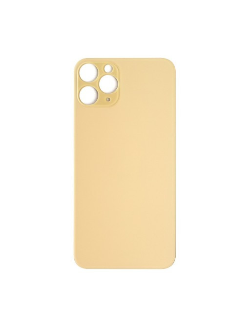 For Apple iPhone 11 Pro Max Backcover Glass - (Big Hole) - Gold