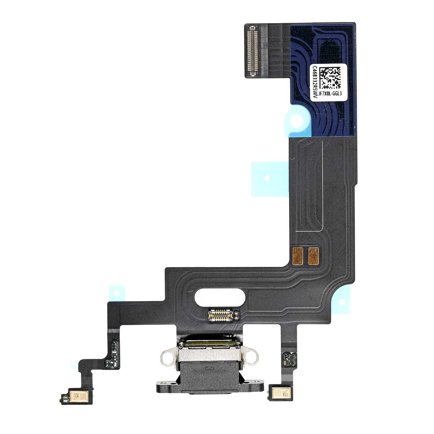 For Apple iPhone XR Charge Connector Flex Cable Black