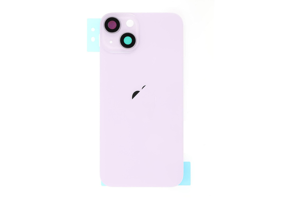 For iPhone 14 Backcover Glass - With Metal plate + Magsafe Magnets - Purple